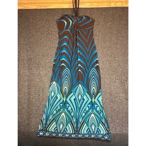 Vintage Y2K Heart & Soul Halter Dress Size Large GUC